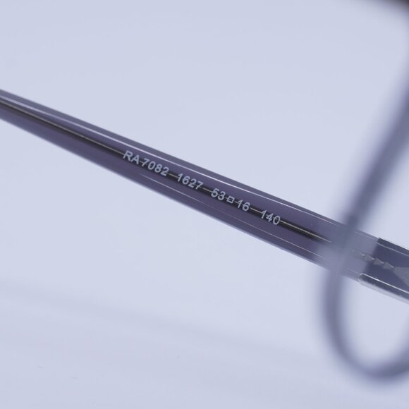 🕶️ New Ralph Lauren RA7082 1627 Eyeglasses - Striped Transparent Grey Frame - Picture 6 of 9